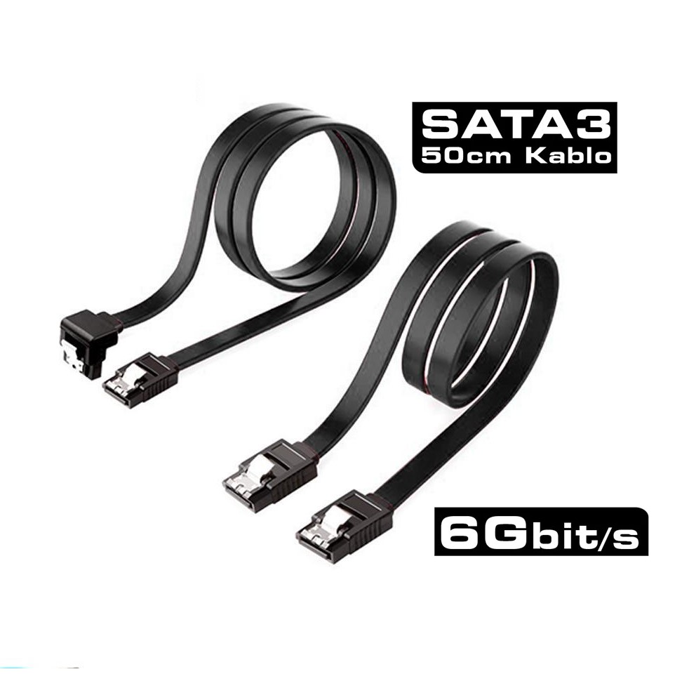 MSI-ASUS SATA 3  6GB Harddisk, SSD Disk Kablosu Orijinal 2'li Paket